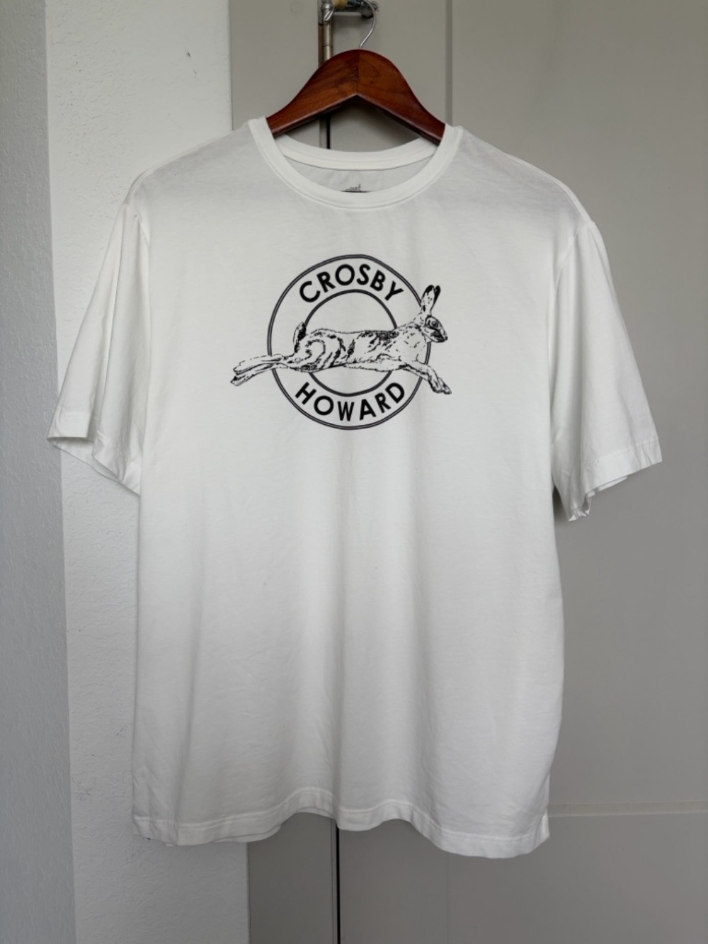 CROSBY & HOWARD CREW NECK SHORT SLEEVE T-SHIRT WHITE MEN’S XL